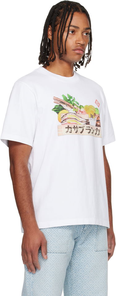 T-shirt Casablanca Casablanca Ingredients Graphic Print T-Shirt Hvid | M-AW25-JTS-001-03, 3