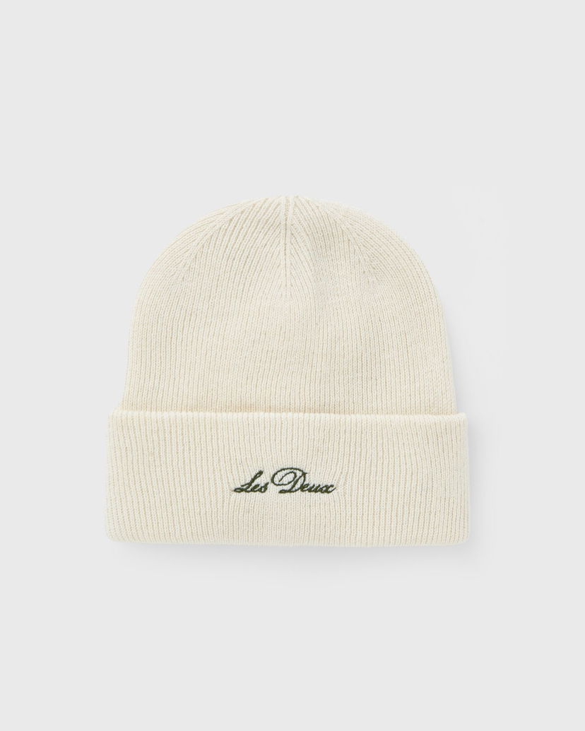 Beanie Les Deux Wayne Embroidered Knit Beanie Hvid | 1000673-215