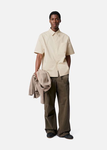 Skjorte AXEL ARIGATO Short Sleeve Collared Shirt Dylan Beige | A3354001, 4