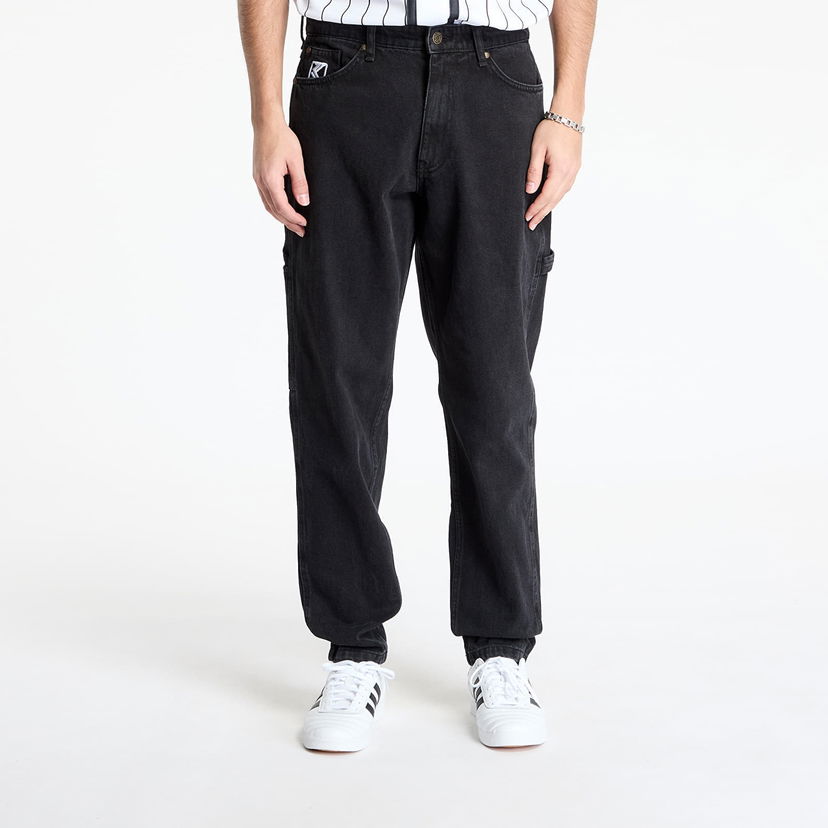 Cargo bukser Karl Kani Karl Kani Retro Tapered Workwear Denim Pants Sort | 6000492