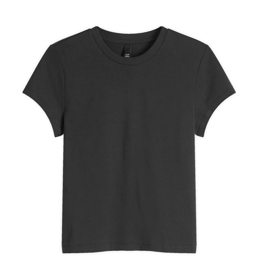 T-shirt SKIMS Relaxed Fit Shrunken T-Shirt Sort | SS-STT-6128W-ONYX