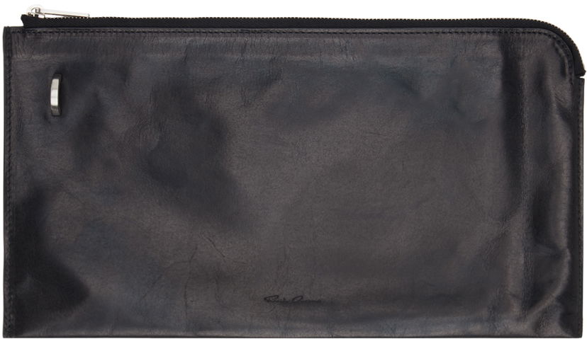Tegnebog Rick Owens Leather Envelope Wallet Sort | RA01D0417 LSU