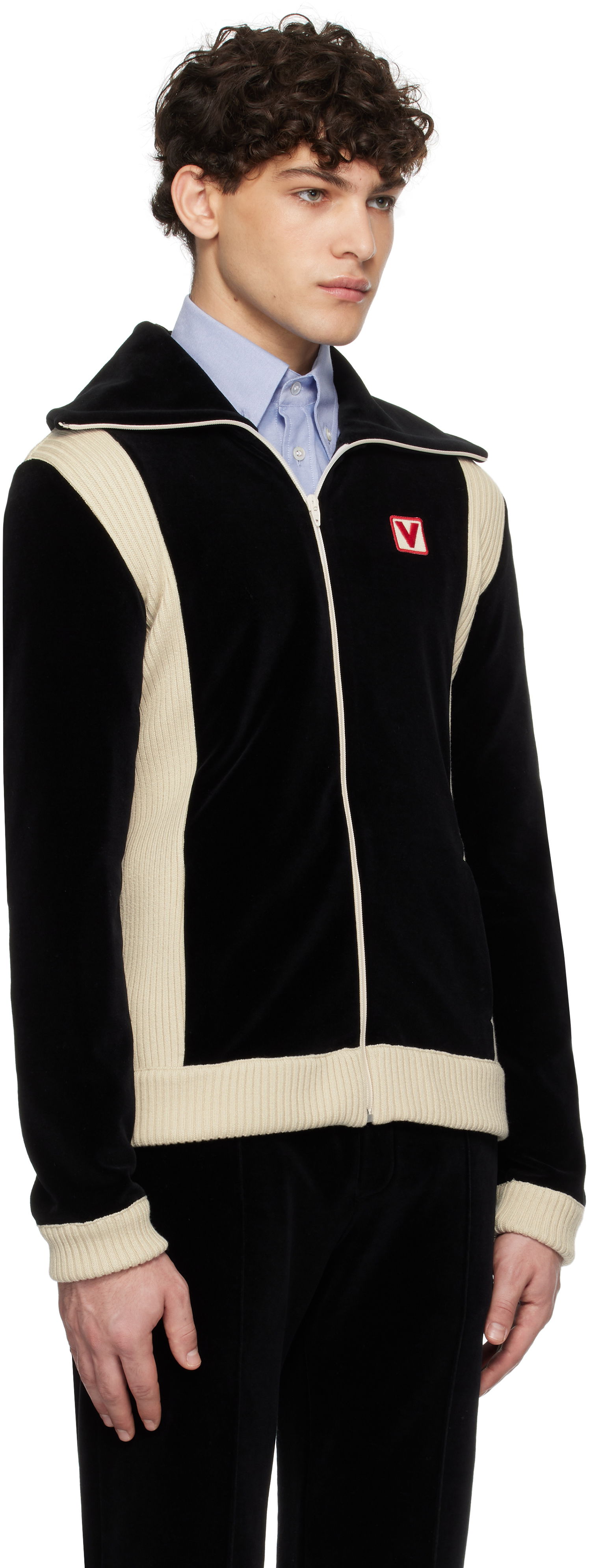 Sweatshirt Valentino Turtleneck Jacket Sort | 6V3MF28VARA, 1