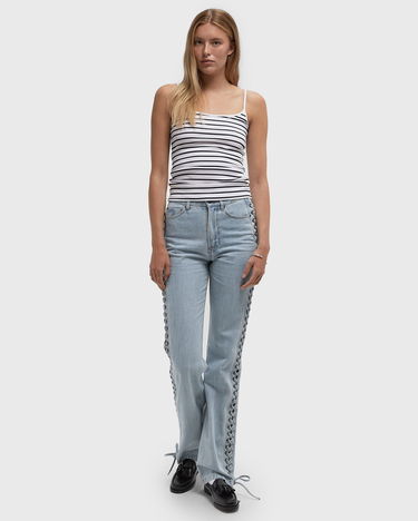 Tanktop envii Enally Slim Striped Tank Top Hvid | E25200071-CLR002245, 2