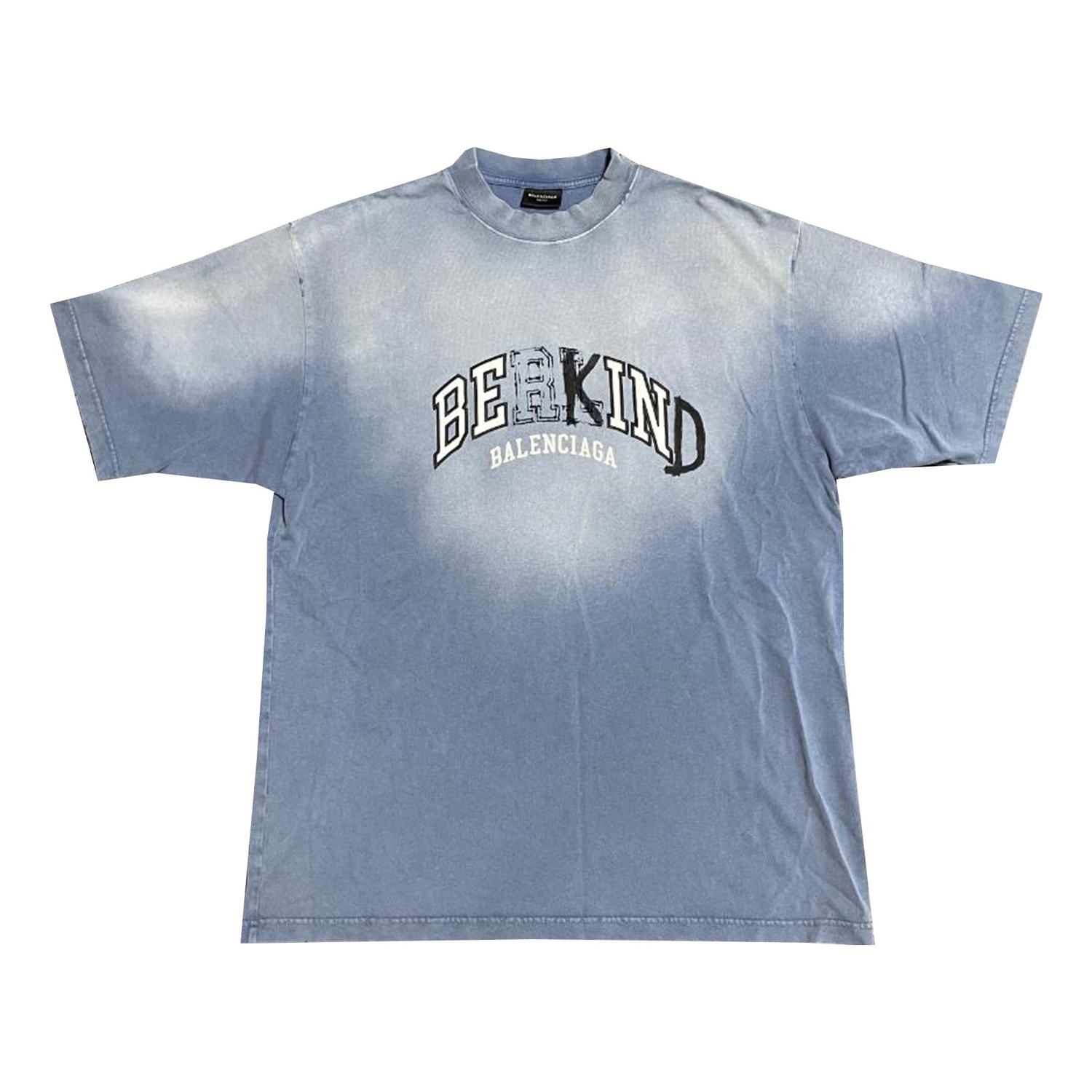T-shirt Balenciaga BE KIND Crewneck T-Shirt Blå | 764235TPVD54313, 0