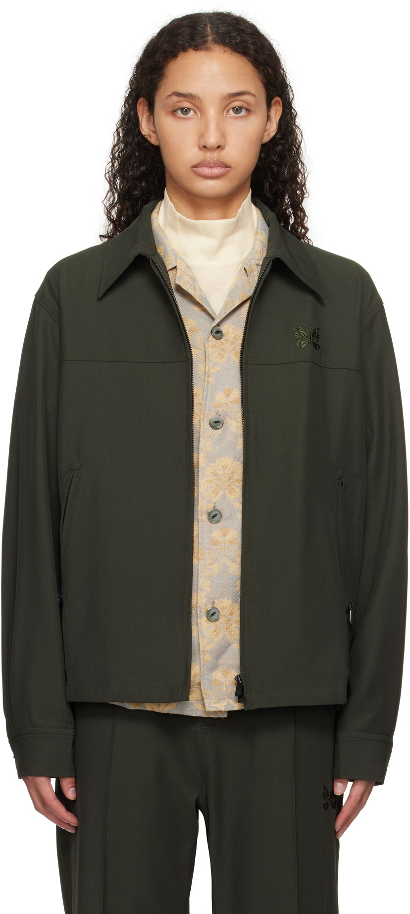 Jakke Needles Sport Jacket Grøn | PU212