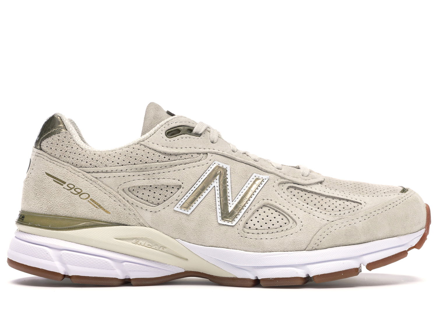 Sneakers og sko New Balance 990v4 Made in the USA Angora "Off White Gold" Beige | M990AG4, 0