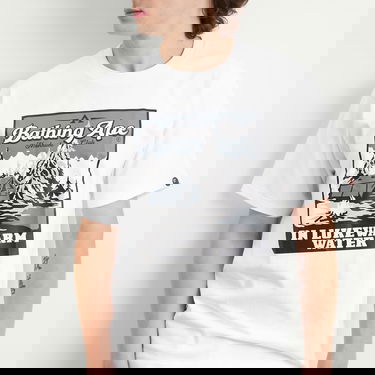 T-shirt BAPE Bathing Ape Base Camp Graphic Tee Hvid | 001TEL801052M-WHT, 5