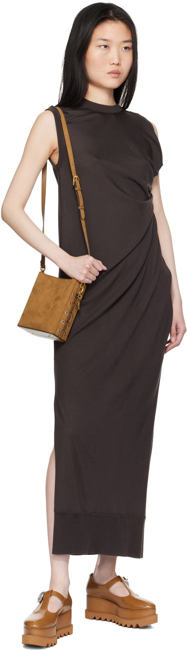 Håndtaske Stella McCartney Whipstitched Bucket Bag Brun | 7B0093WP0518, 3
