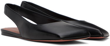 Tilbehør Amina Muaddi Amina Muaddi Ane Slingback Ballerina Flats Sort | ANE SLINGBACK FLAT NAPPA, 3