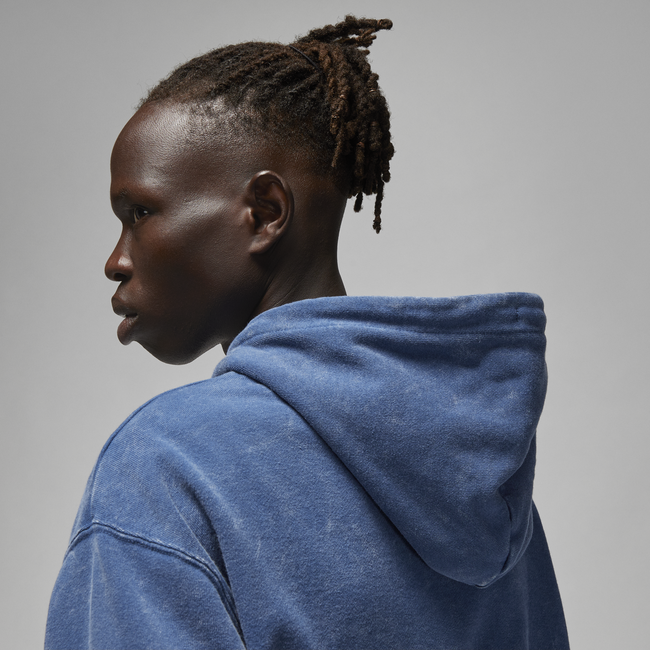 Sweatshirt Jordan Essential Washed Fleece Hoodie Blå | DR3087-493, 1