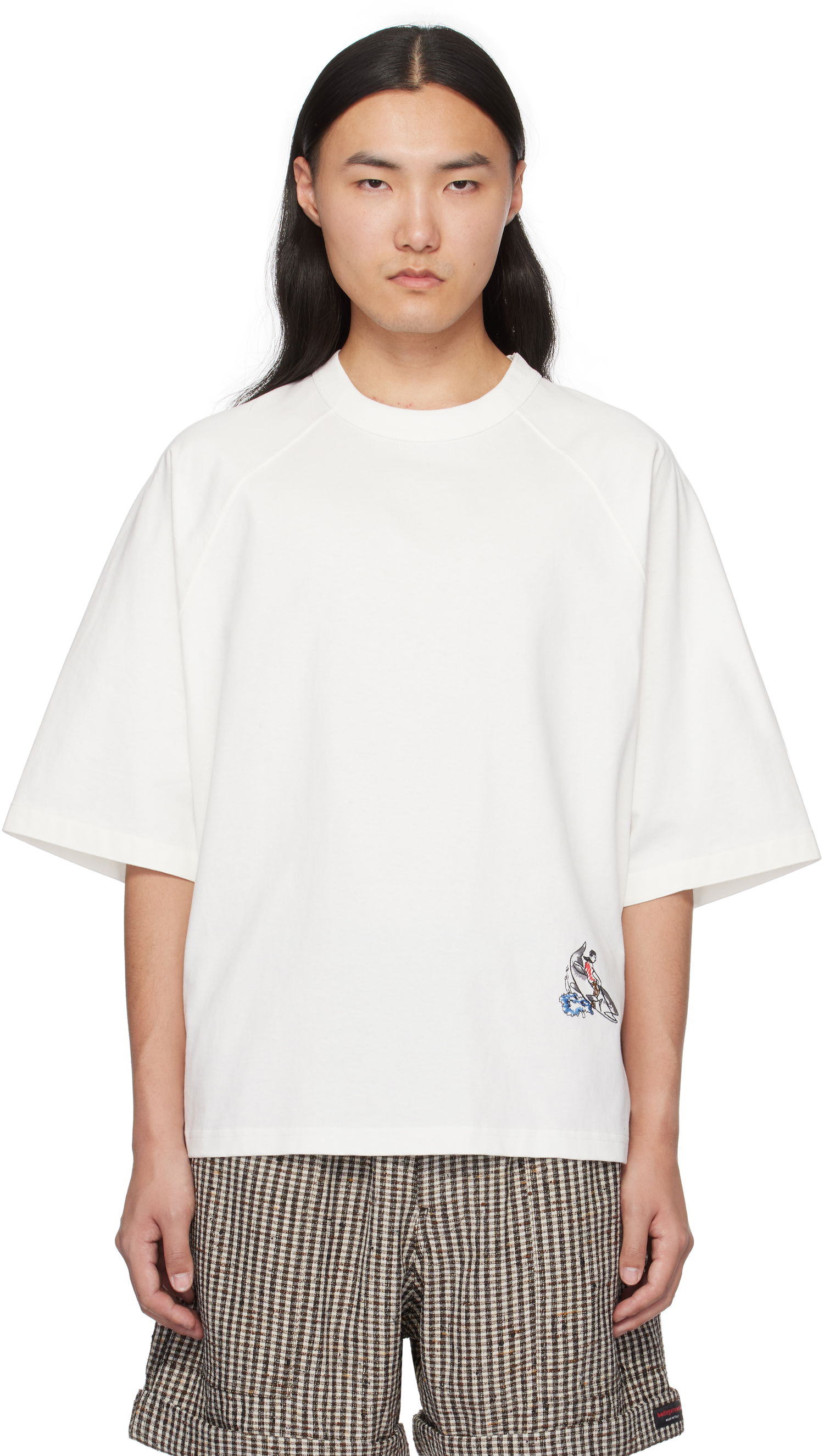 T-shirt Bottega Veneta Veneta Soft Jersey T-Shirt Hvid | 817516V4XI09071, 0