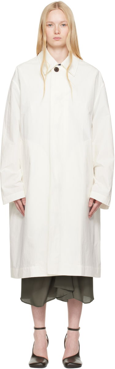 Frakker Studio Nicholson Studio Nicholson Nevis Coat Hvid | NEVIS SN - 754, 0