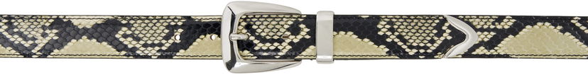 Bælter Khaite Khaite Benny Snakeskin Belt Beige | 10012-803