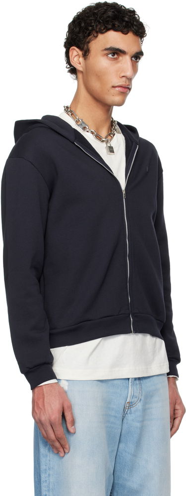 Sweatshirt Acne Studios Acne Studios Zip-Up Hoodie Mørkeblå | CI0185-, 1