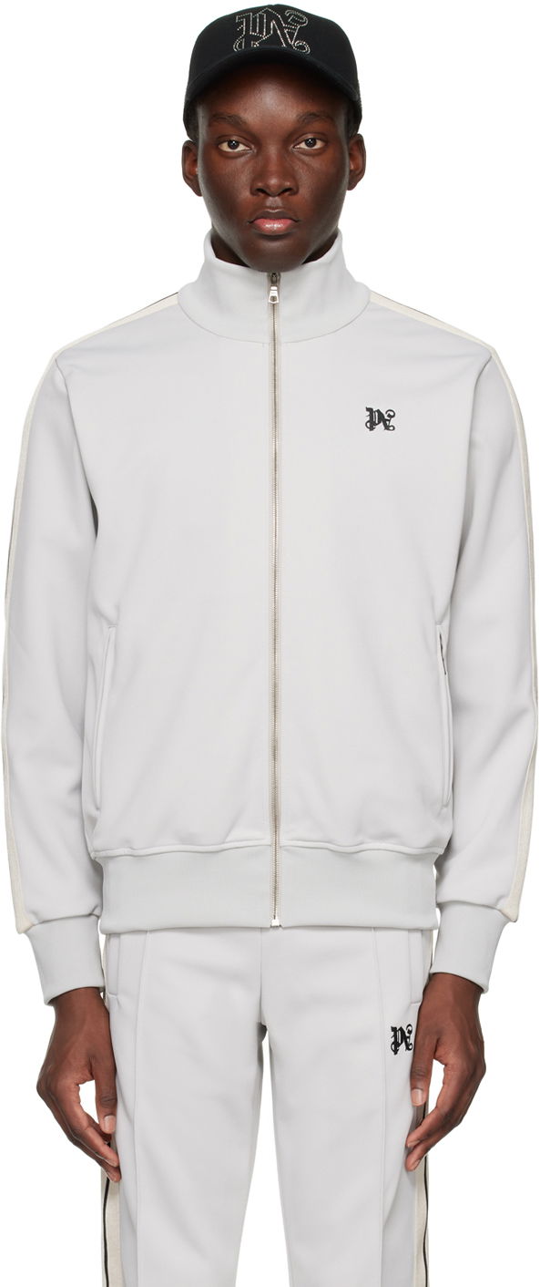 Jakke Palm Angels Monogram Track Jacket Grå | PMBD058R24FAB0010510, 0