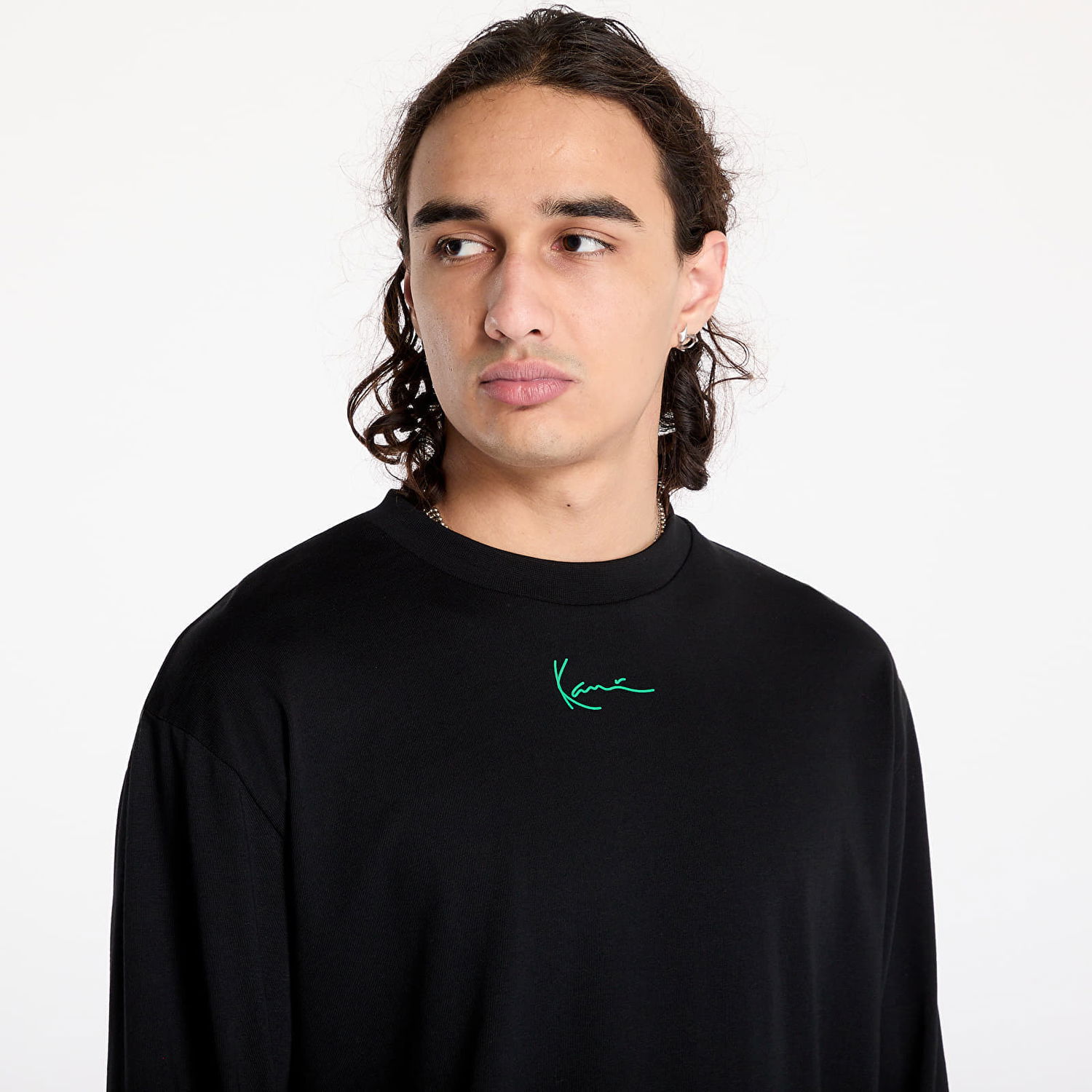T-shirt Karl Kani T-shirt Small Signature Tribal LongSleeve Black XXL Sort | 60240012, 1