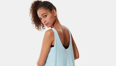 Tanktop The North Face Fine Tank Angel Falls Blå | NF0A4SYBJH5, 4