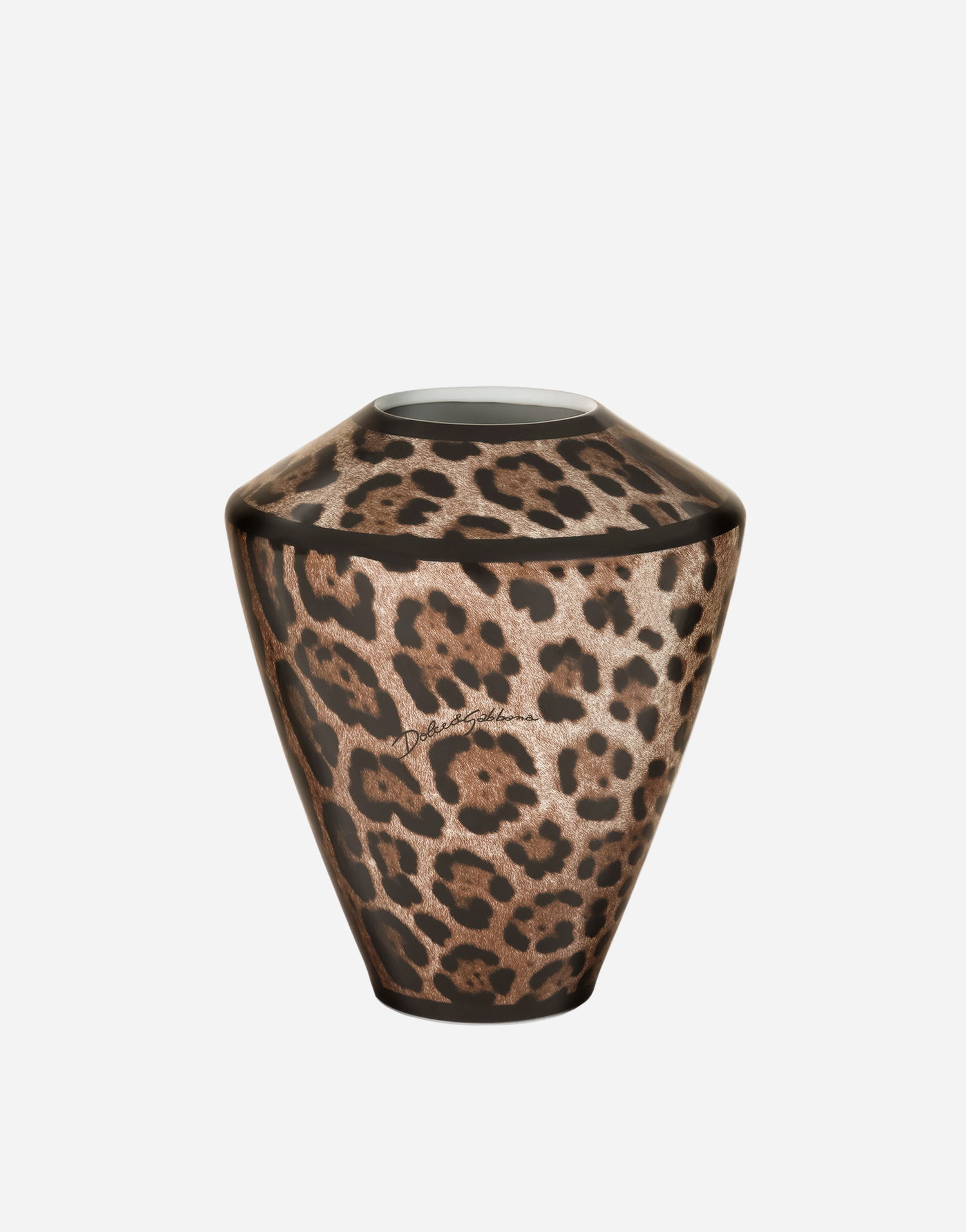 Home decor Dolce & Gabbana Small Amphora Porcelain Leopard Print Vase Flerfarvet | TCC197TCAMWUL003, 1