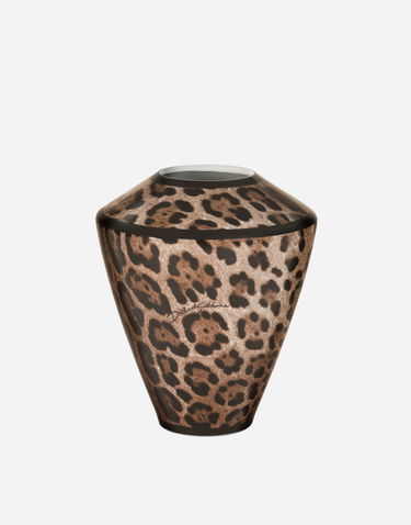 Home decor Dolce & Gabbana Small Amphora Porcelain Leopard Print Vase Flerfarvet | TCC197TCAMWUL003, 1