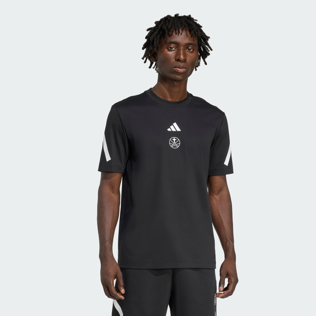 T-shirt adidas Performance Paris Basketball Travel Z.N.E. T-Shirt Sort | KD6893, 0
