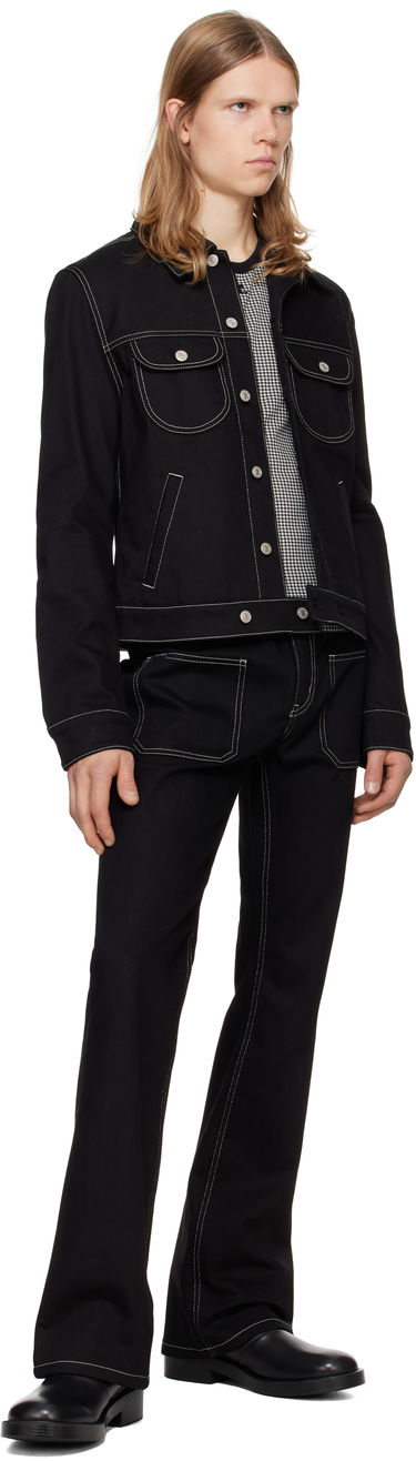 Jeans Courrèges Courrèges Topstitched Bootcut Jeans Sort | 324DPA208DE0020, 3