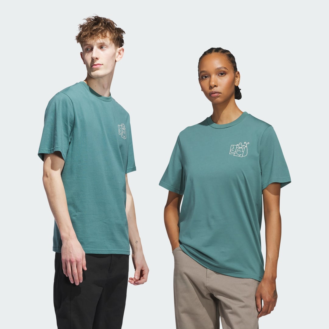 T-shirt adidas Performance Shmoofoil Stairs Tee Grøn | JX5452, 0