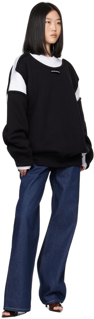 Sweatshirt Jean Paul Gaultier Jean Paul Gaultier 'The Petit Grand' Layered Sweatshirt Sort | 24/30-F-SW040-J057-0100, 3