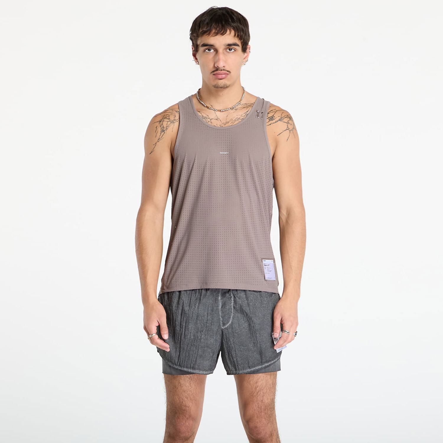 Tanktop Satisfy Satisfy Space-O Singlet Grå | 11004-91001, 0