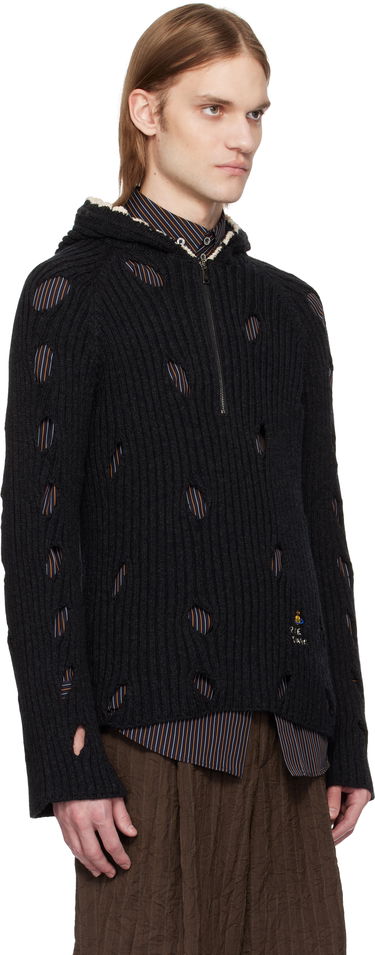 Sweater Vivienne Westwood Vivienne Westwood Slash Hoodie Sort | 38030051-Y003H-, 1