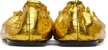 Kjole Dries Van Noten Dries Van Noten Metallic Ballerina Flats Gul | WS251-1376-208, 1