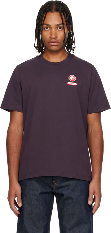 T-shirt Casablanca Logo Patch Short Sleeve T-Shirt Lilla | M-AW25-JTS-001-06, 0