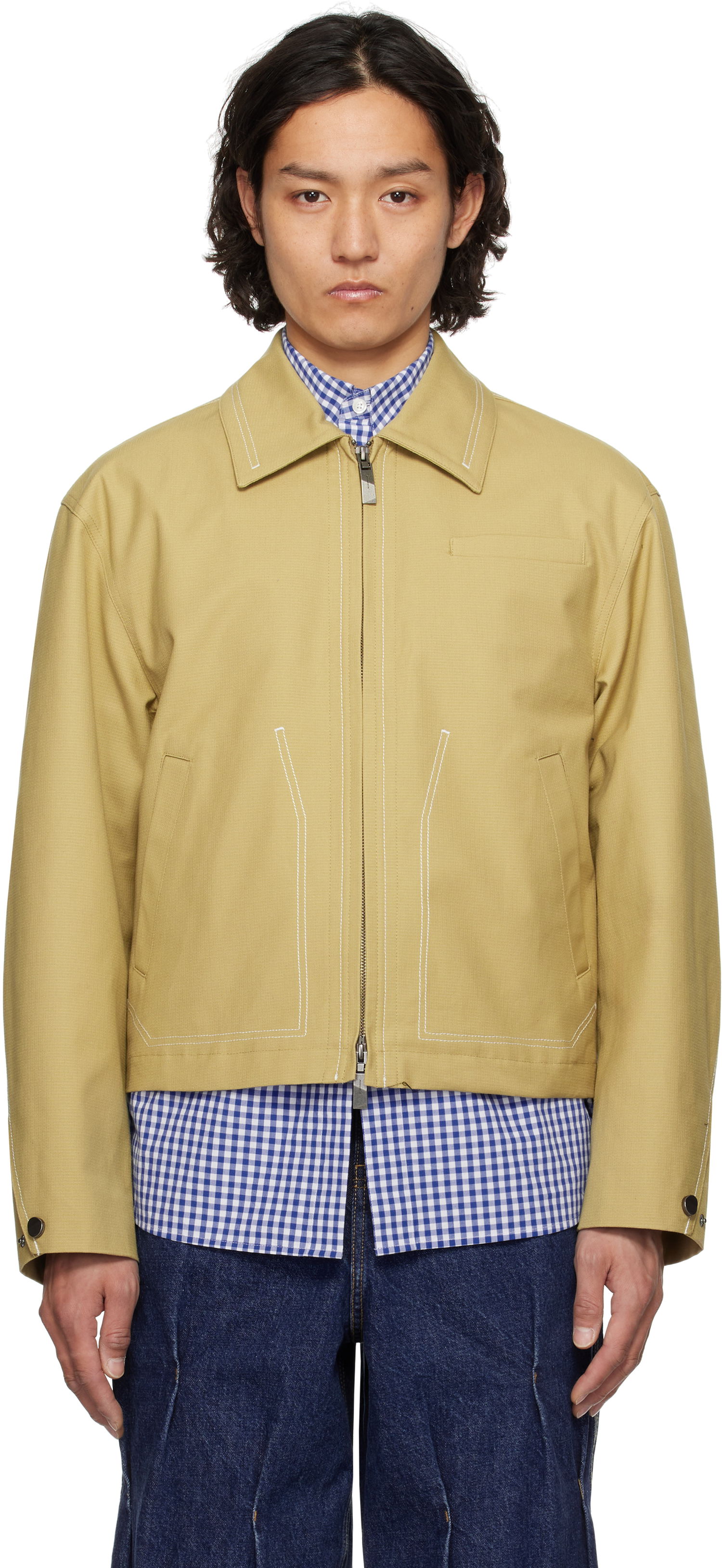 Bomberjakke ADER ERROR ADER error Product. 22 Zip-Up Jacket Gul | BO01SSJK1602BG, 0