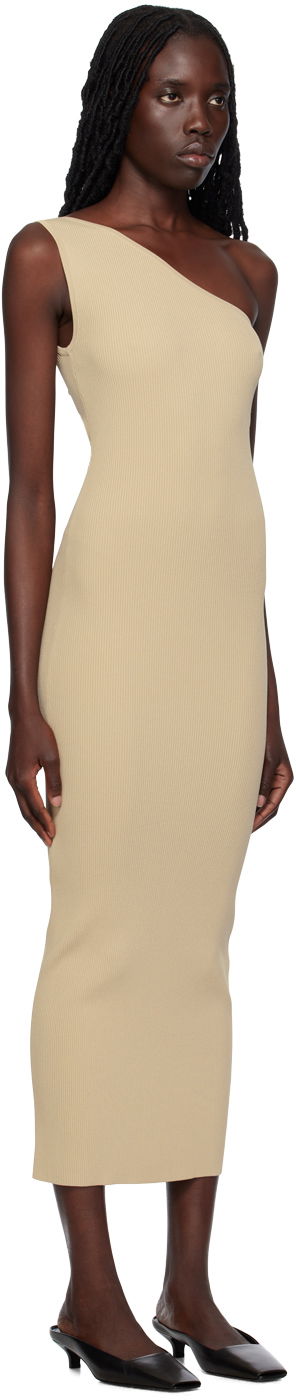 Kjole TOTEME Women's One-Shoulder Maxi Dress Sort | 233-6042-755, 4