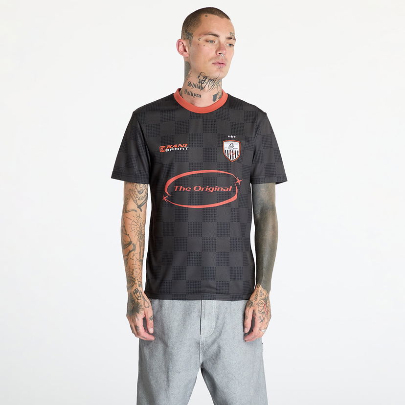 T-shirt Karl Kani OG Sport Star Check Trikot Black/ Red Sort | KU243-002-1