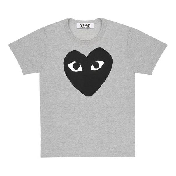 T-shirt Comme des Garçons Heart Logo Grey T-Shirt Grå | AZ-T083-051-1, 0