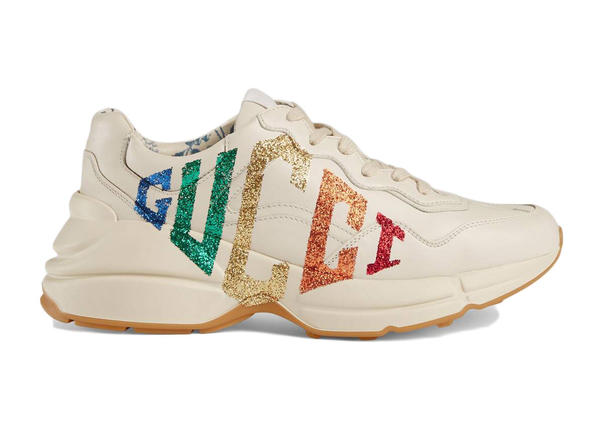 Sneakers og sko Gucci Rhyton 'Rainbow Glitter' (W) Beige | 524990 DRW00 9022, 0