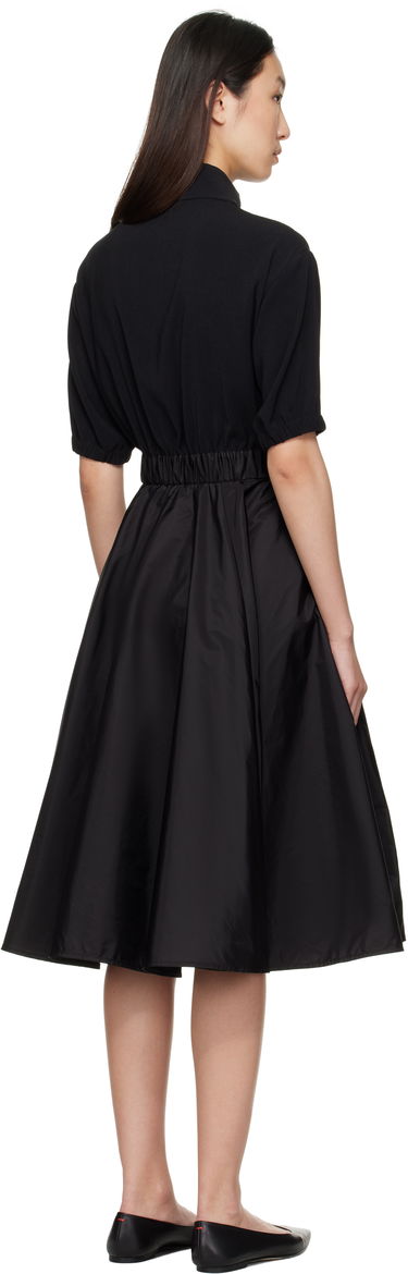 Kjole Moncler Moncler Taffeta Skirt Midi Dress Sort | K20932G00013596WF, 2