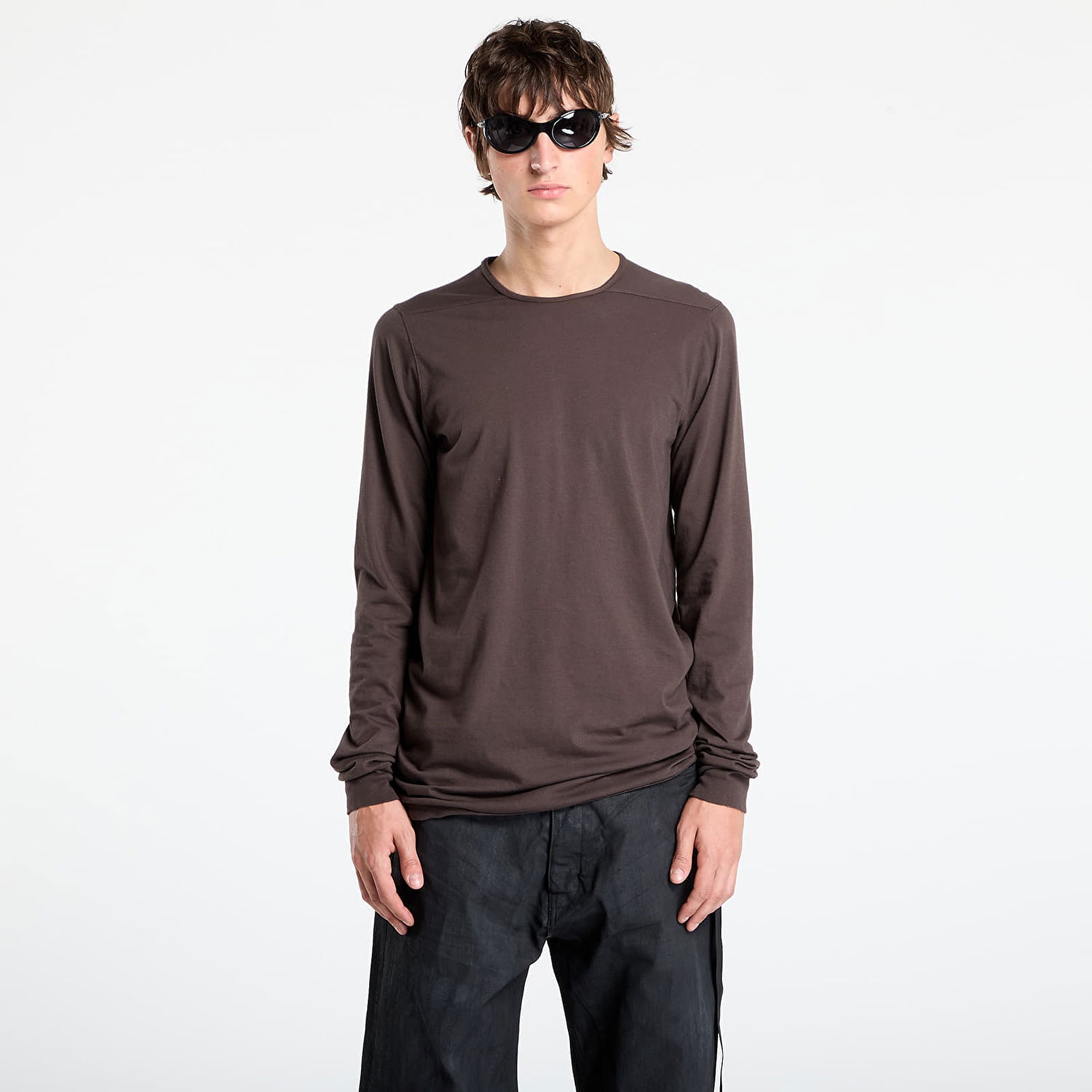 T-shirt Rick Owens Rick Owens DRKSHDW Level Longsleeve T-Shirt Brun | DU02E7260 RN 78, 0