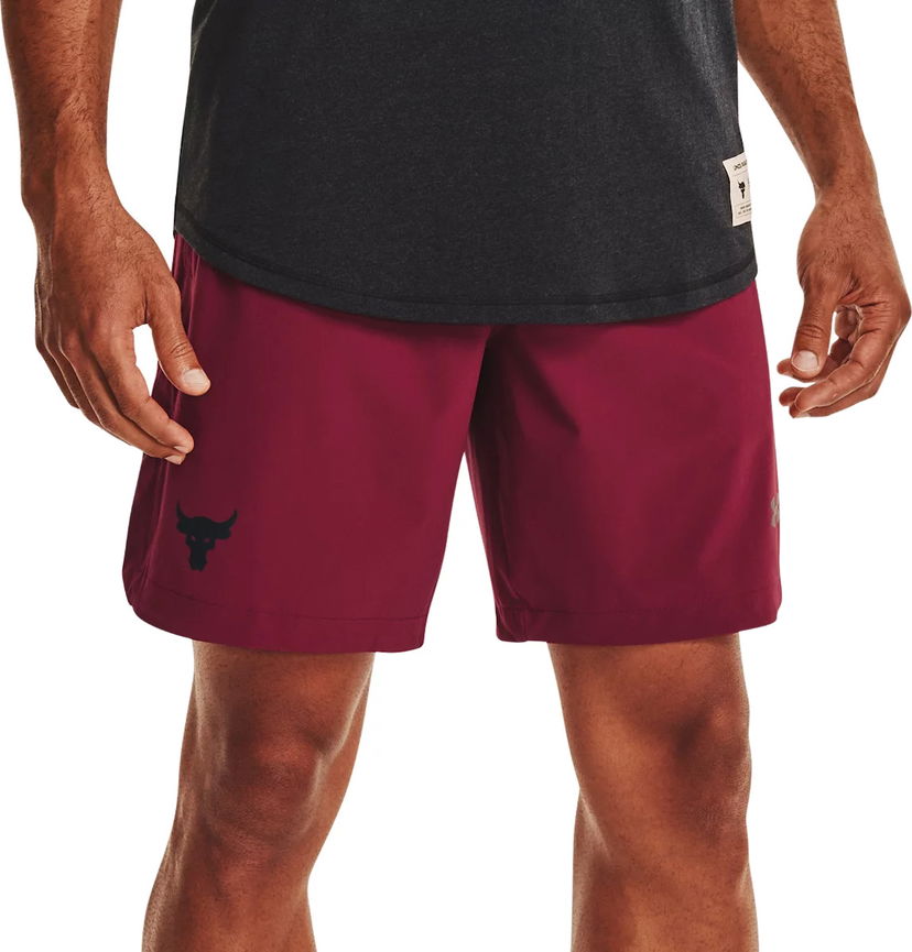 Shorts Under Armour Project Rock Snap Training Shorts Rød | 1361616-626