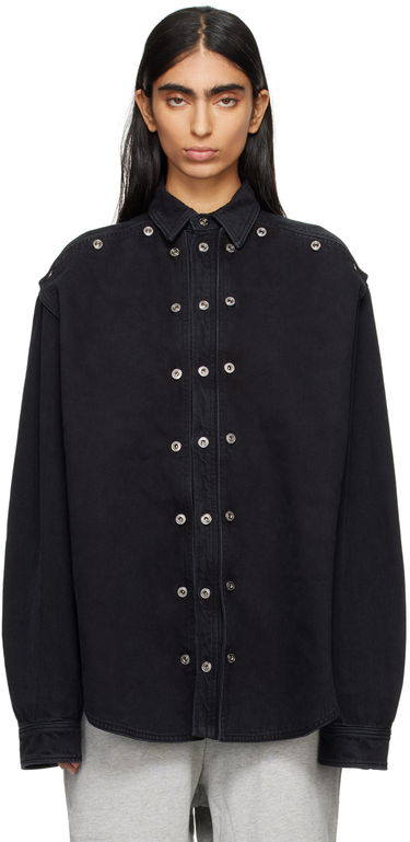 Skjorte Y/PROJECT Denim Shirt Sort | 207SI001, 0