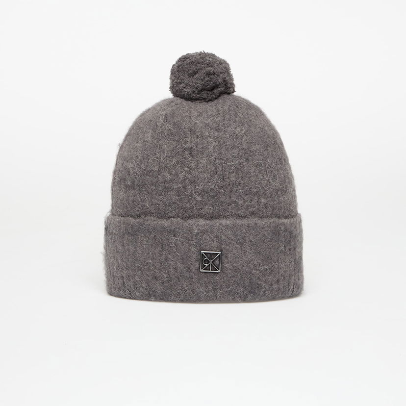 Beanie CALVIN KLEIN Calvin Klein Emblem Brushed Pom-pom Beanie Universal Grå | LV04D8067G N3Z