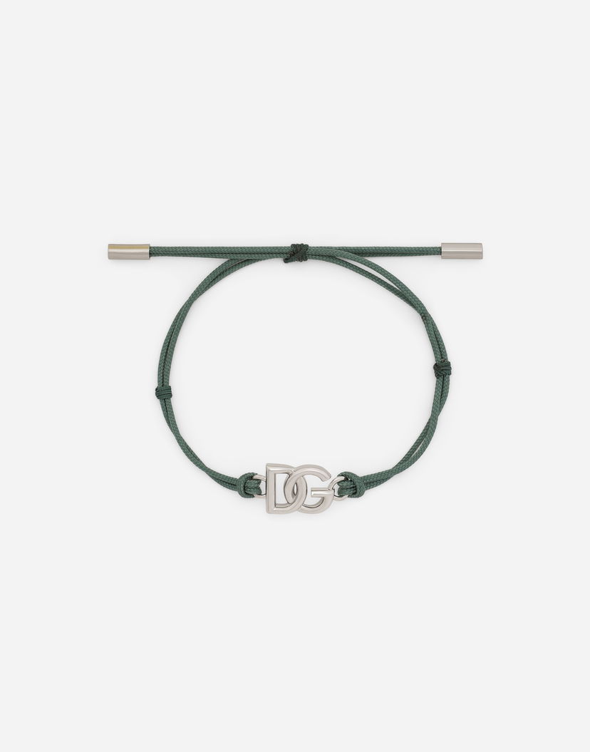 Armbånd Dolce & Gabbana Cord Bracelet With Logo Grøn | WBP5L1W1111V0153