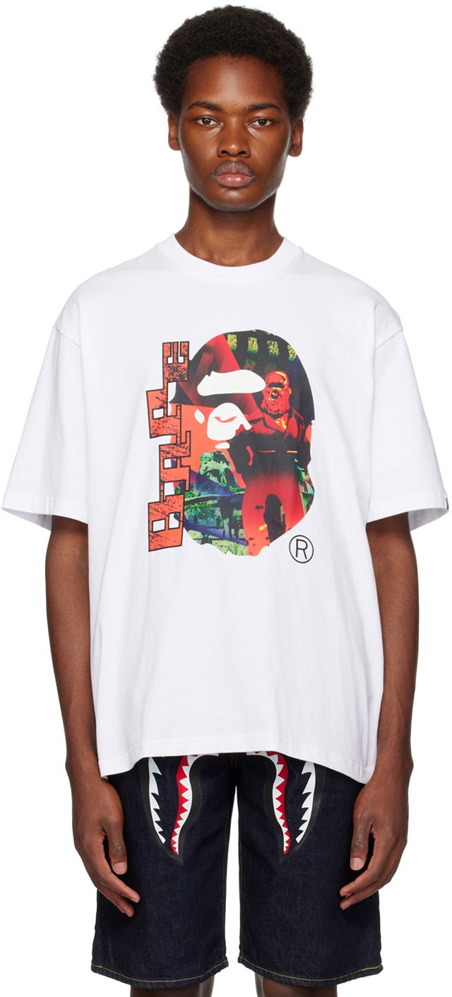 T-shirt BAPE Head Graphic T-Shirt Hvid | 001CSJ801054I, 0