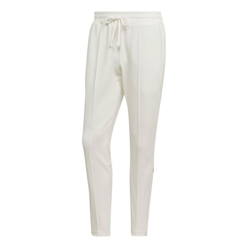 Bukser adidas Originals Solid Color Stripe Logo Casual Pants Hvid | HN1937