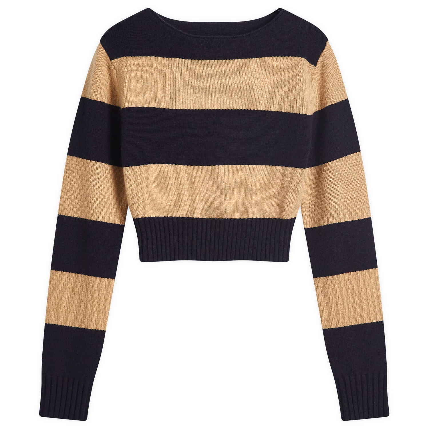 Sweater Max Mara Knitted Striped Jumper Beige | 2421366062600-020, 1