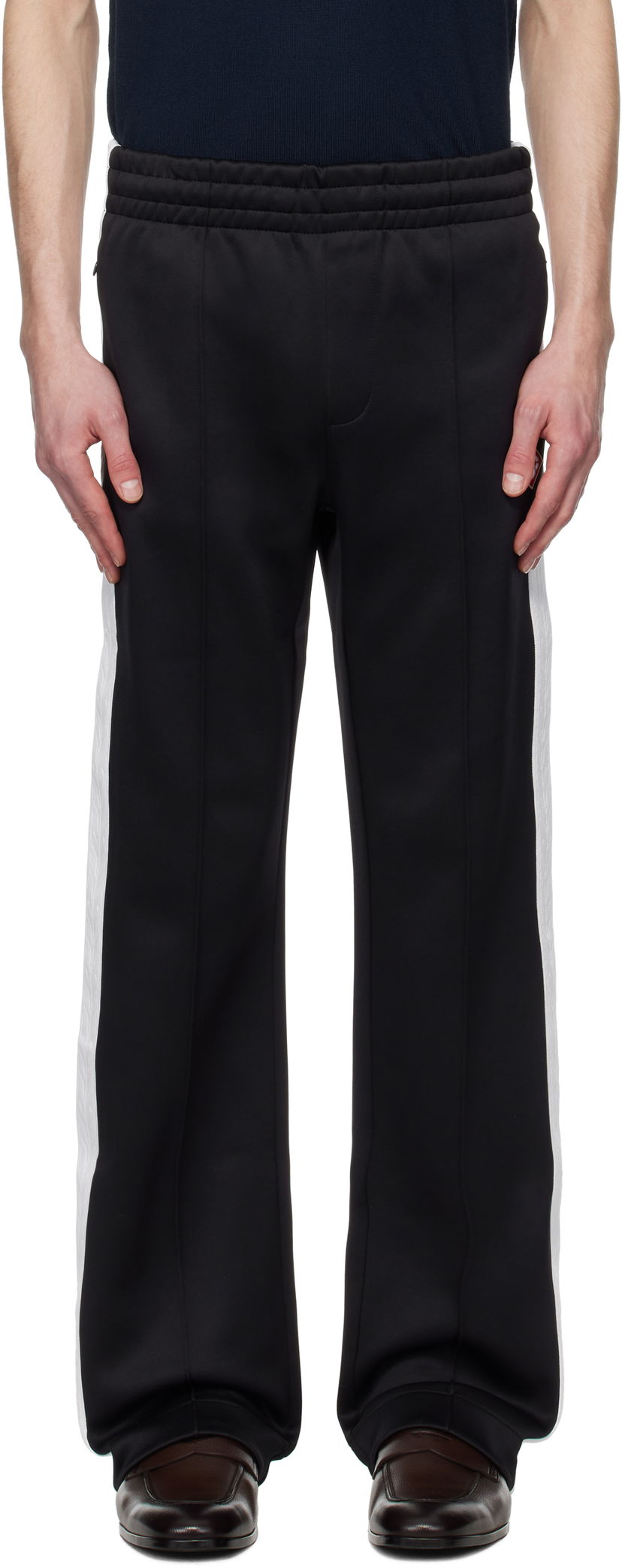 Joggingbukser Casablanca Casablanca Scuba Sweatpants Sort | MPS25-JTR-226-01