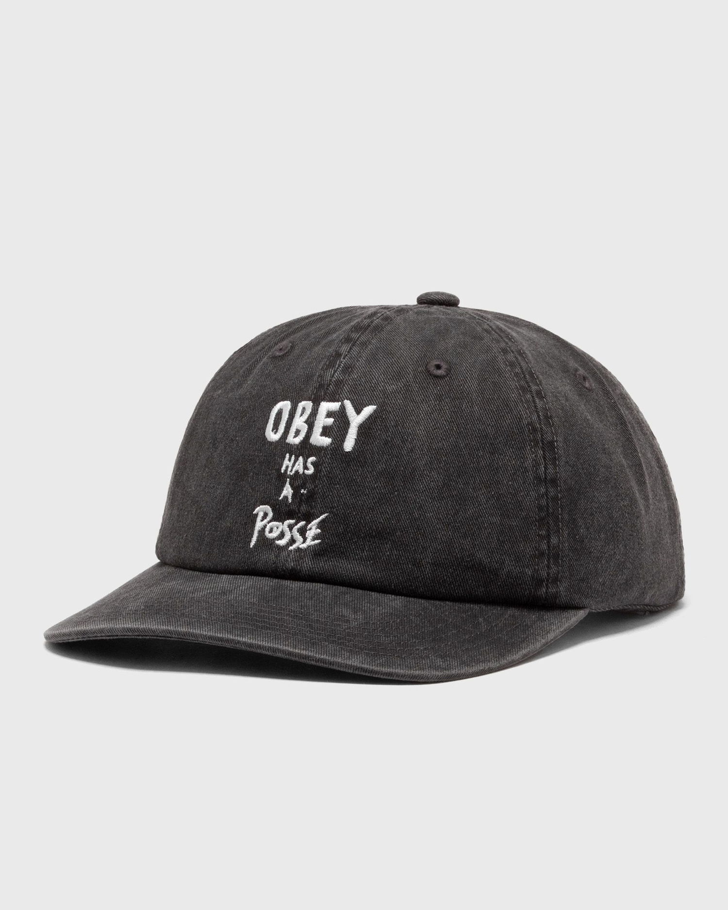 Kasket OBEY Pigment Posse 6 Panel Snapback Cap Sort | 100580388-BLK, 0