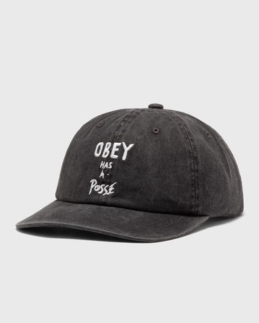 Kasket OBEY Pigment Posse 6 Panel Snapback Cap Sort | 100580388-BLK, 0
