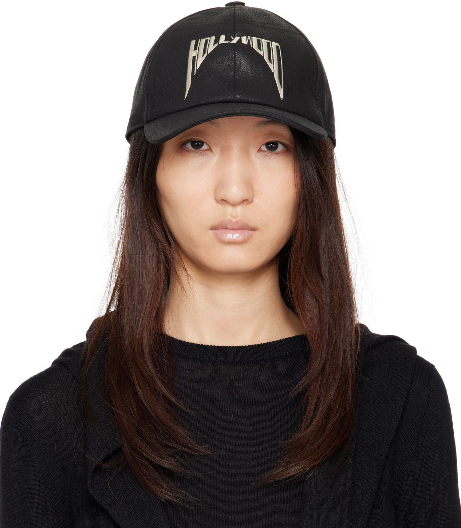Kasket Rick Owens Rick Owens DRKSHDW 'Hollywood' Baseball Cap Sort | DA01E3478 SCFEM6, 0
